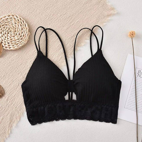 Lace Padded Strap Bralet